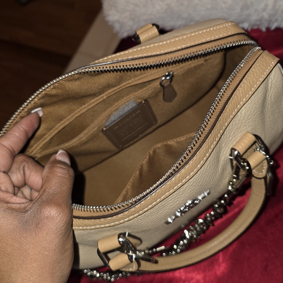 Coach Rowan Colorblock In Beige And Cream - Picture 2 of 4